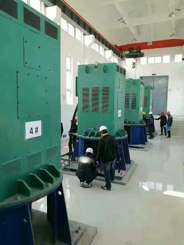 YKK4506-2GJ某污水处理厂使用我厂的立式高压电机安装现场生产厂家